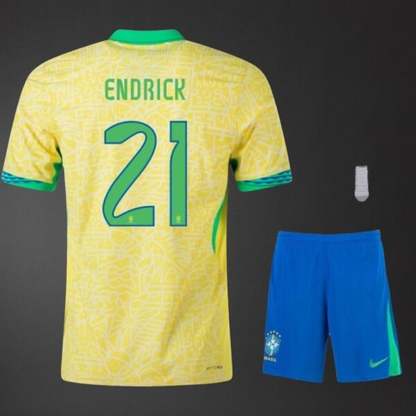 img_7611 Brazil national football team 2025 Home Full Kids Kit – Seleção Edition