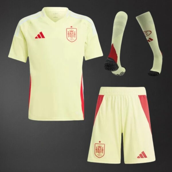 Spain national football team 2025 Away Kids Kit – La Furia Roja Edition