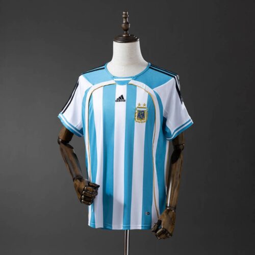 Argentina 2006 Home Retro Jersey – Classic Sky Blue & White Edition