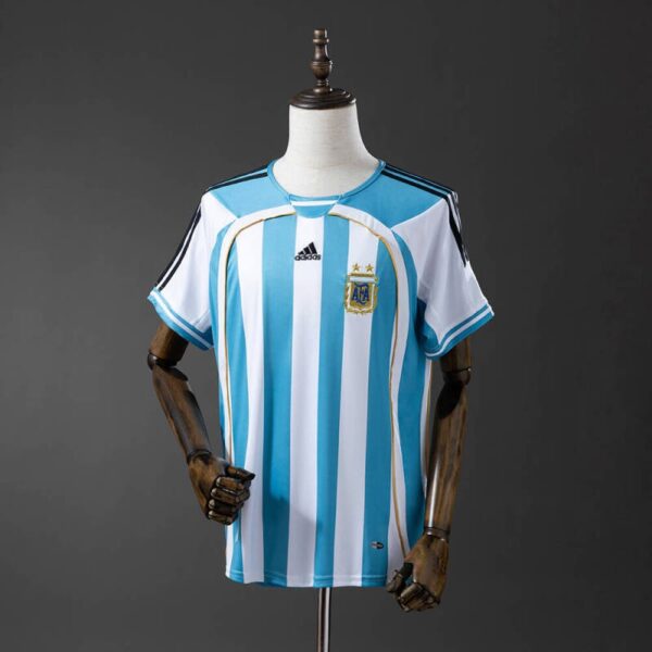 Argentina 2006 Home Retro Jersey – Classic Sky Blue & White Edition