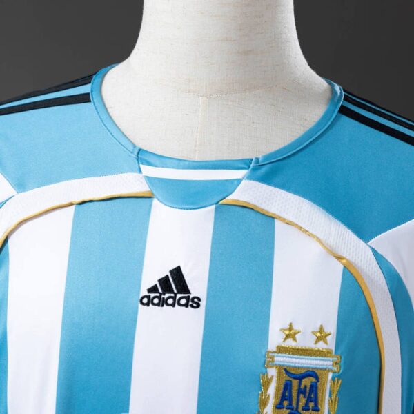 Argentina 2006 Home Retro Jersey – Classic Sky Blue & White Edition