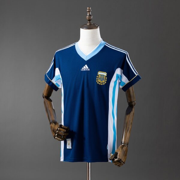 Argentina 1998 Away Retro Jersey – Classic World Cup Blue Edition