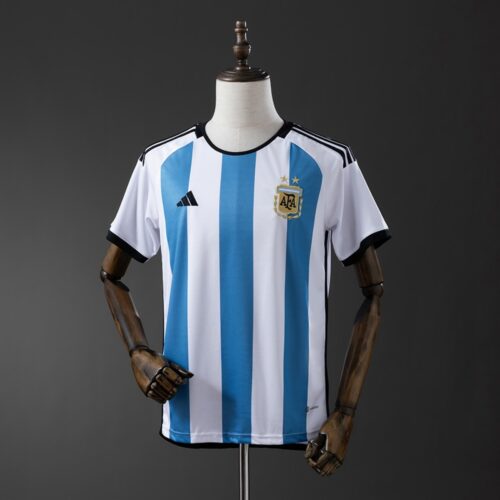 Argentina 2022 Home Retro Jersey – Classic Sky Blue & White Edition