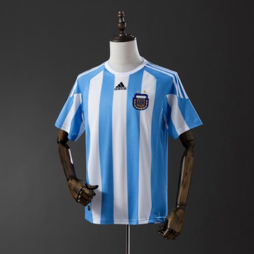 Argentina 2010 Home Retro Jersey – Classic Sky Blue & White Edition