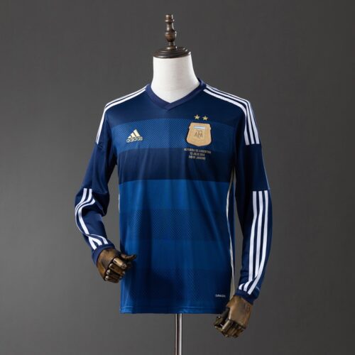 Argentina 2014 Away Long Sleeve Retro Jersey – Classic World Cup Edition