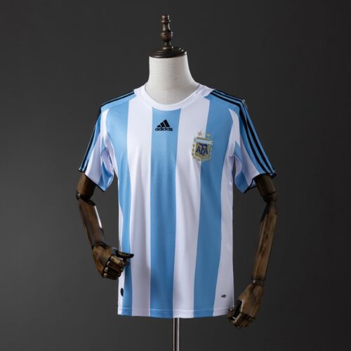 Argentina 2008/10 Home Retro Jersey – Classic Sky Blue & White
