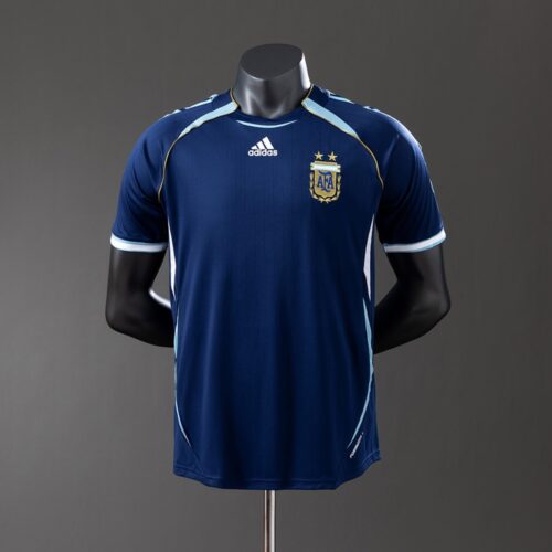 Argentina 2006 Away Player Version Retro Jersey – Classic Navy Edition
