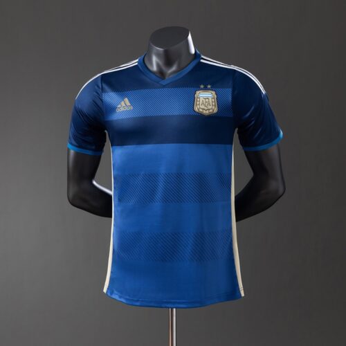 Argentina 2014 Away Player Version Retro Jersey – World Cup Edition