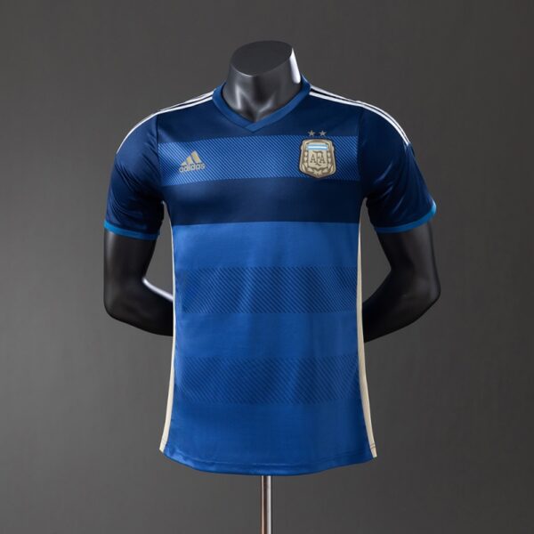 Argentina 2014 Away Player Version Retro Jersey – World Cup Edition