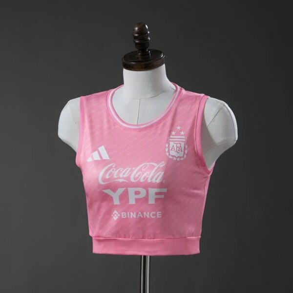 Argentina 2026 Women’s Pink Crop Top – Limited Edition Football Shirt