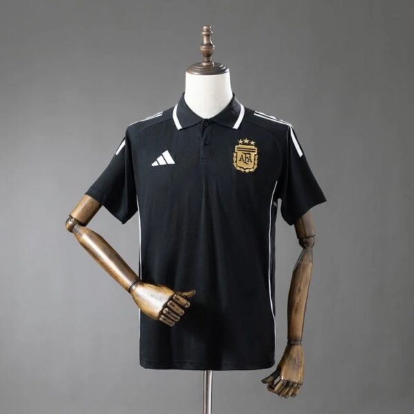 Argentina 25/26 Black Polo Shirt – Official Style Edition