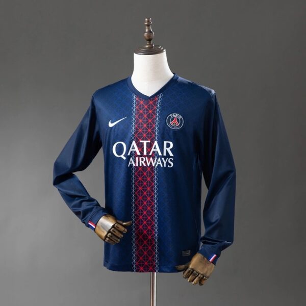 PSG 2025/26 Home Long Sleeve Jersey – Paris Saint-Germain Official Style