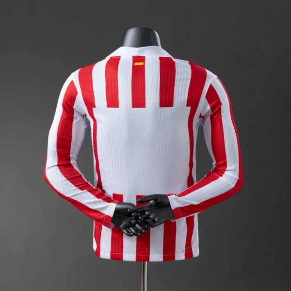 Atlético Madrid 2025/26 Home Long Sleeve Player Version Jersey