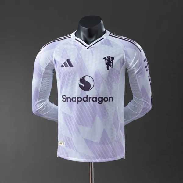 Manchester United 25/26 Player Version Away Long Sleeve Jersey
