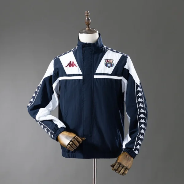 FC Barcelona Retro Windbreaker Jacket – Classic Blaugrana Edition