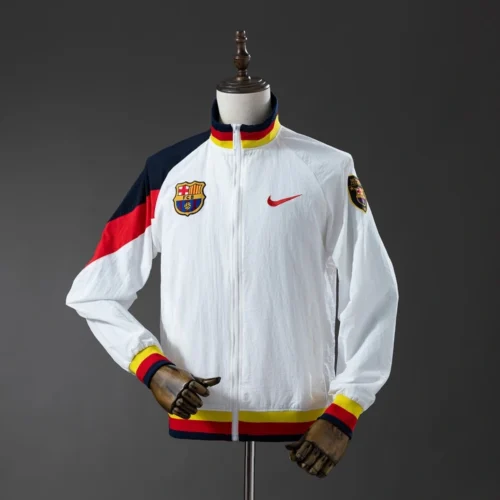 FC Barcelona Retro Windbreaker Jacket