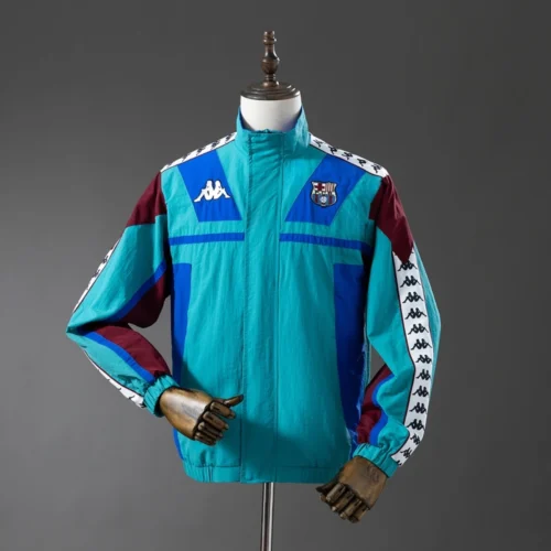 FC Barcelona Retro Windbreaker Jacket