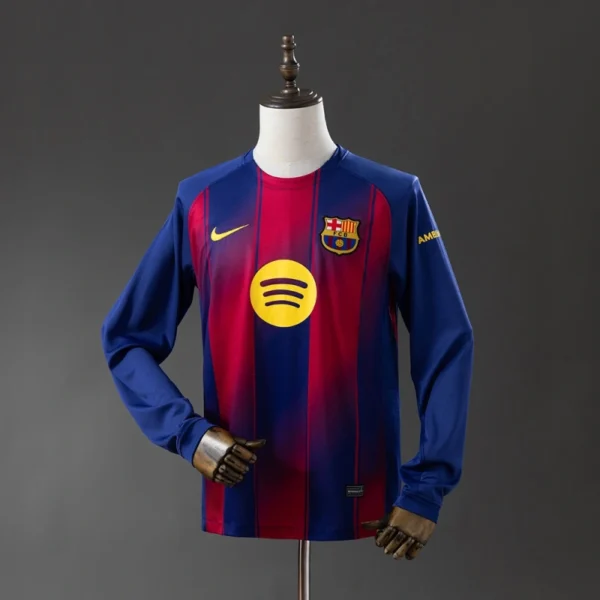 FC Barcelona 2025/26 Home Long Sleeve Jersey – Official Edition