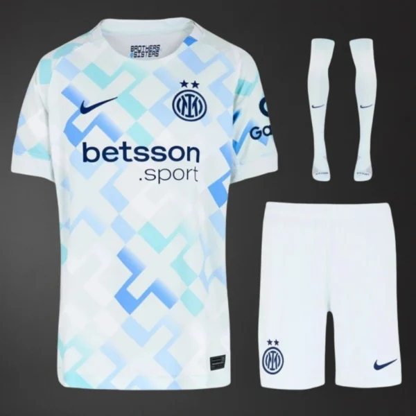 Inter Milan 25/26 Away Full Kids Kit Jersey