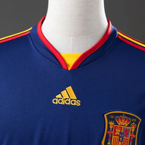 Spain 2010 Home Long Sleeve Retro Jersey