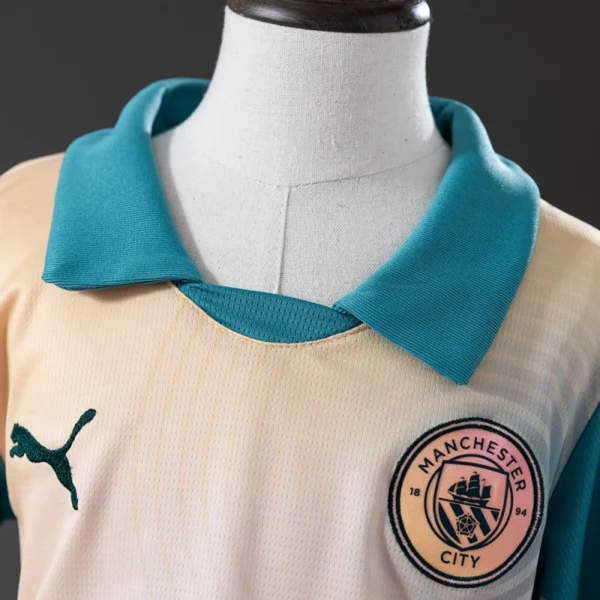 Manchester City 24/25 Fourth Away Full kids kit Jersey
