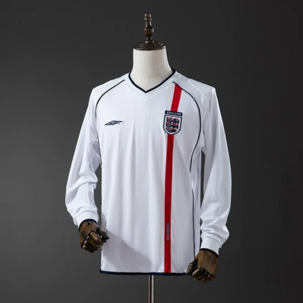 England 2002 Home Retro Long Sleeve