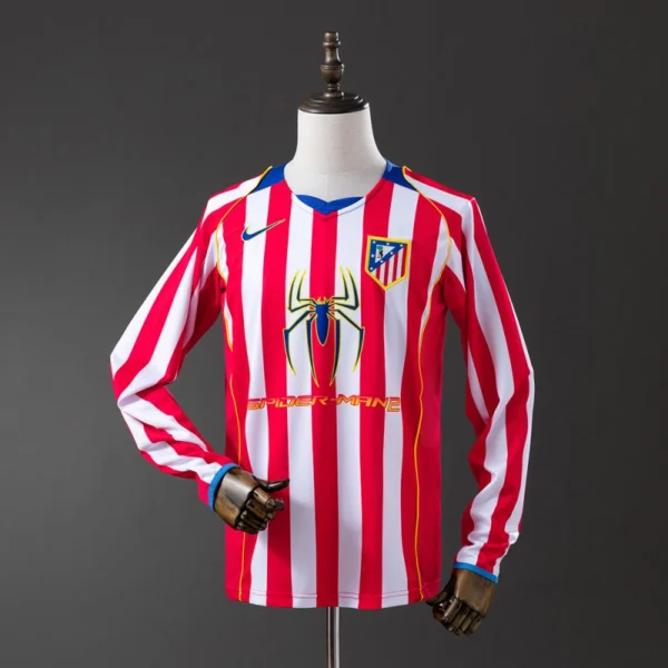 Atlético Madrid 2004/05 Home “Spider” Long Sleeve Retro Jersey