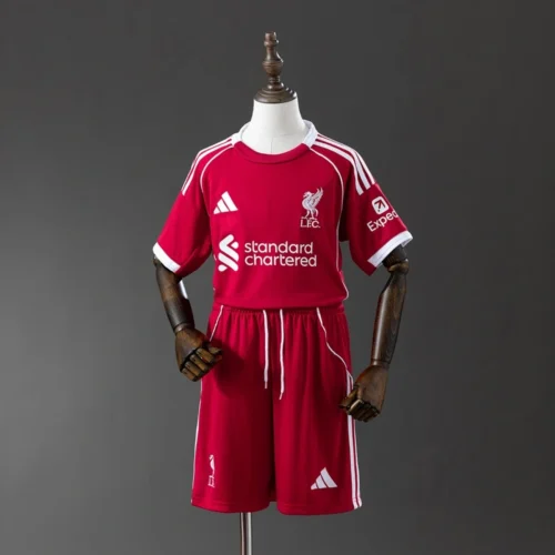 Liverpool 25/26 Home Full Kids Kit Jersey
