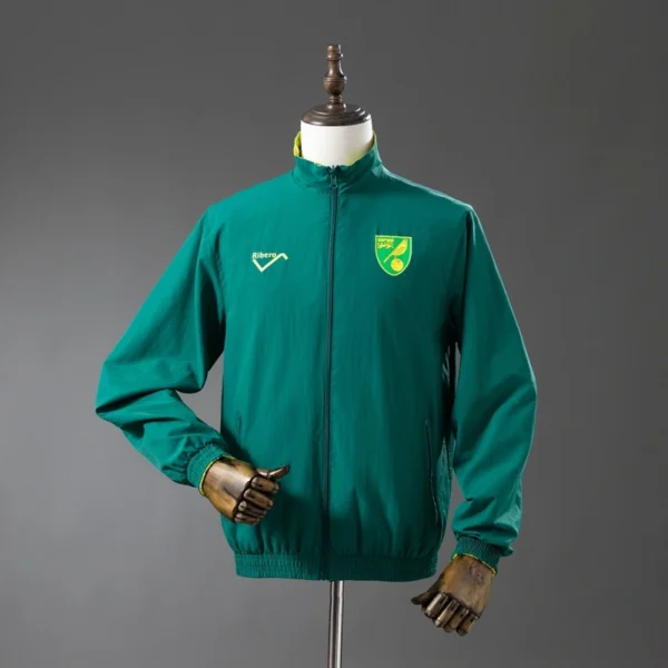 Norwich City 1992 Retro Reversible Anthem Jacket Windbreaker