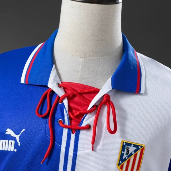 Atlético Madrid 1996/97 Blue & White Retro Kit – Classic Edition