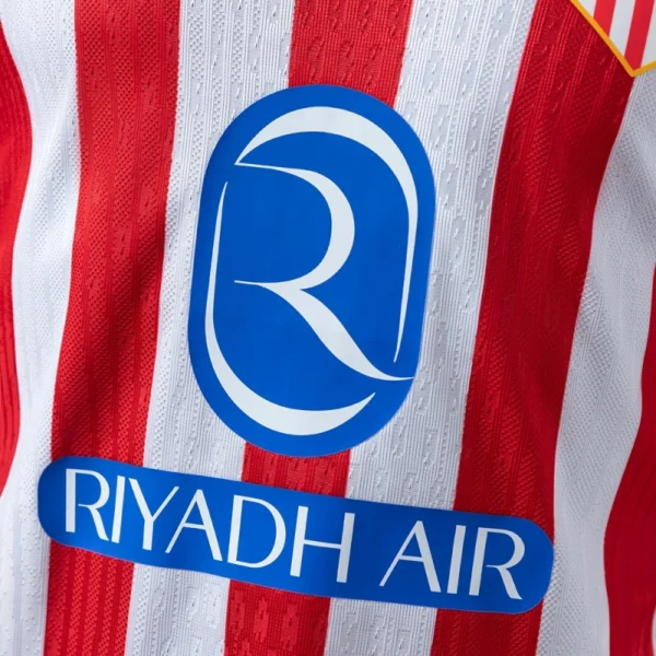 Atlético Madrid 2025/26 Home Long Sleeve Player Version Jersey