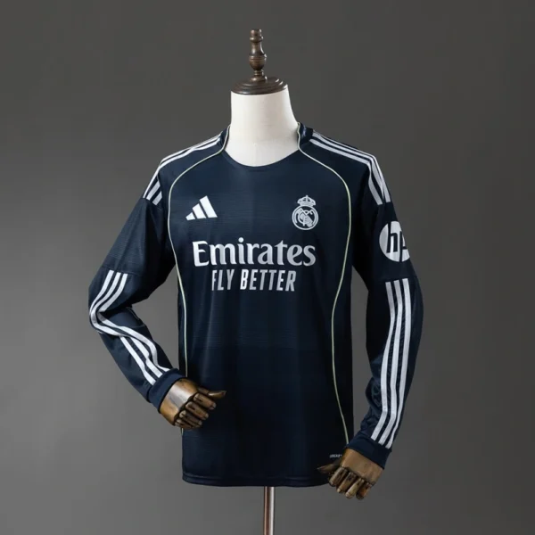 Real Madrid 2025/26 Away Long Sleeve