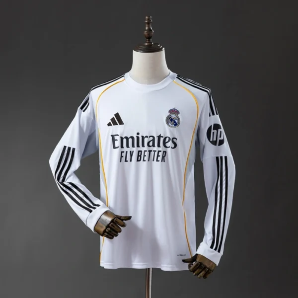 Real Madrid 2025/26 Home Long Sleeve