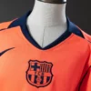 FC Barcelona 2025/26 Kids Third Kit – Orange Edition