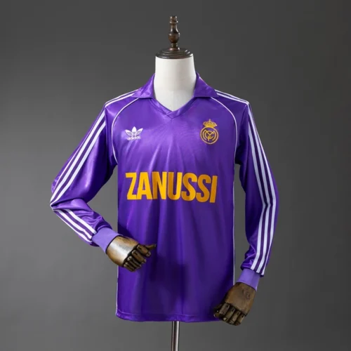 Real Madrid 1984/85 Retro Away Long Sleeve
