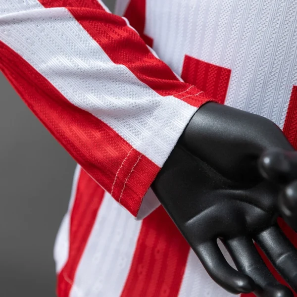 Atlético Madrid 2025/26 Home Long Sleeve Player Version Jersey