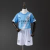 Manchester City 25/26 Home Full Kids Kit Jersey