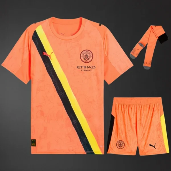 Manchester City 25/26 SUPER CITY SPECIAL EDITION KIT BY KIDSUPER Full kids kit Jersey