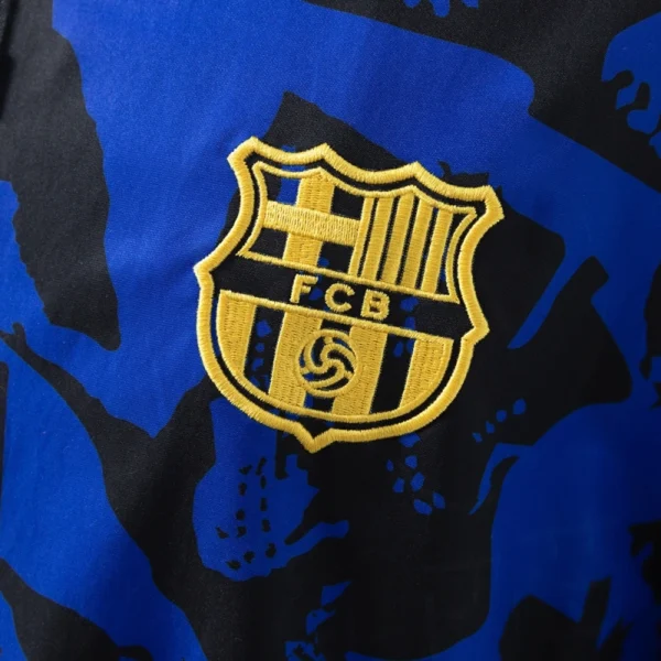 FC Barcelona 2025/26 Blue & Black Windbreaker – Official Anthem Jacket