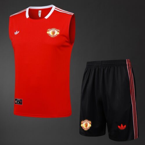 Manchester United 2025/26 Adult Training Vest Red – Official Style Sleeveless Kit