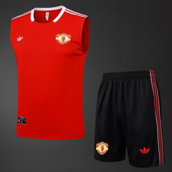 Manchester United 2025/26 Adult Training Vest Red – Official Style Sleeveless Kit