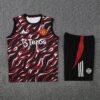 Manchester United 2025/26 Red & Black Training Vest – Official Style Sleeveless Kit