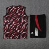 Manchester United 2025/26 Red & Black Training Vest – Official Style Sleeveless Kit