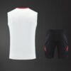 Manchester United 2025/26 White Training Vest – Official Style Sleeveless Kit