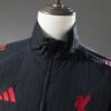Liverpool 2025/26 Windbreaker Jacket Black – Official Style Training Outerwear