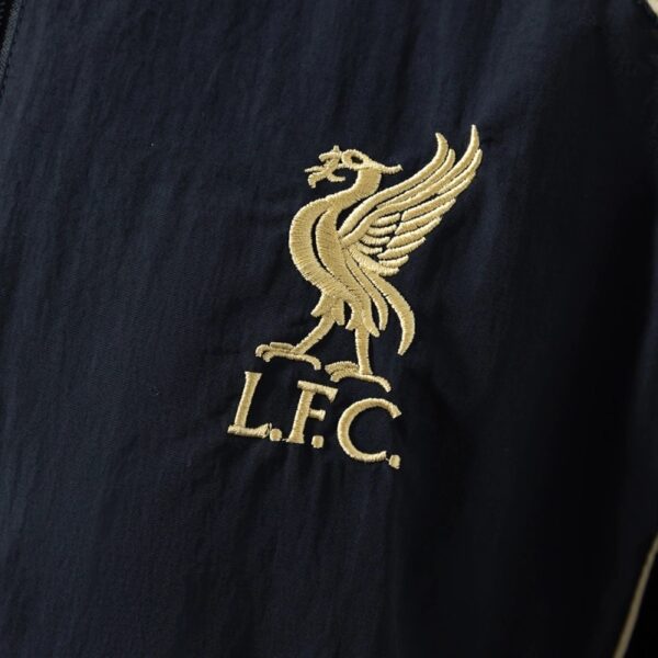 Liverpool 2025/26 Windbreaker Jacket Black – Official Style Training Outerwear