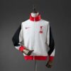 Liverpool 2025/26 Off-White Windbreaker Jacket – Official Style Training Outerwear