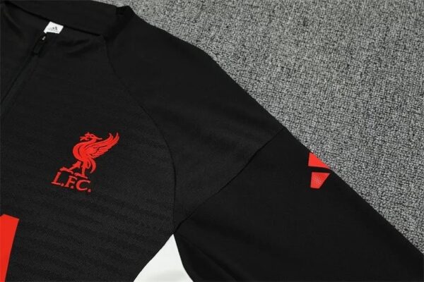 Liverpool 2025/26 Adult & Kids Long Sleeve Black Training Tracksuit – Full Training Set