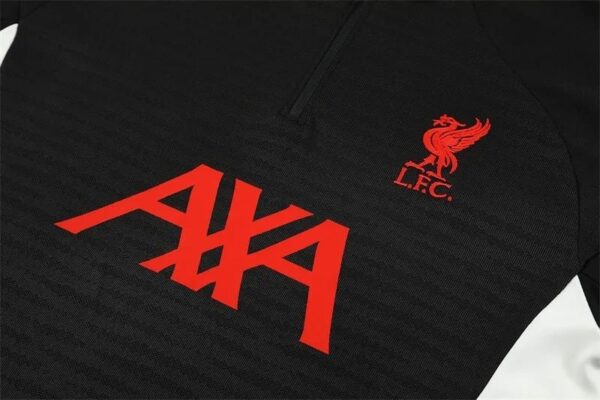Liverpool 2025/26 Adult & Kids Long Sleeve Black Training Tracksuit – Full Training Set