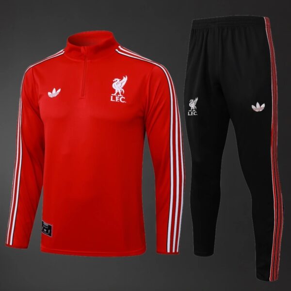 Liverpool 2025/26 Adult & Kids Red Training Tracksuit – Full Training Set